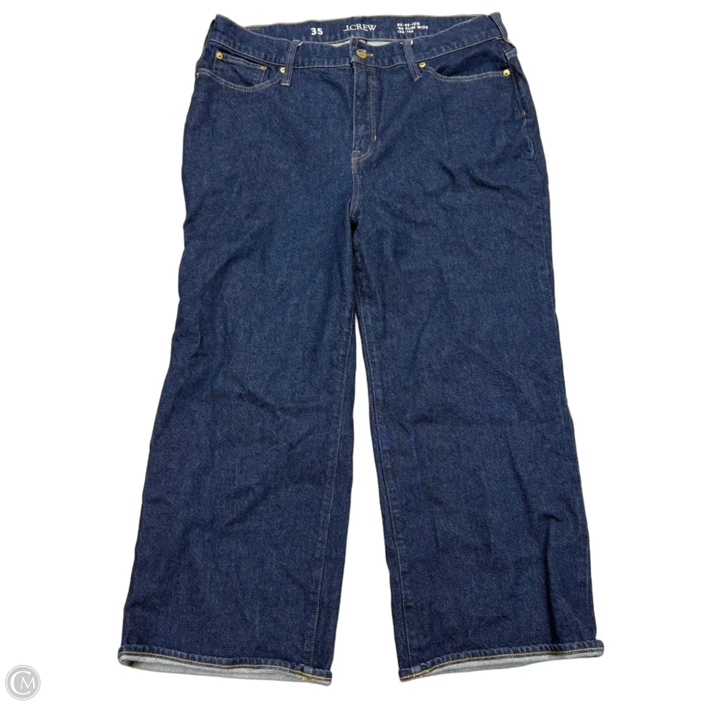 Jeans Wide Leg By J. Crew In Blue Denim, Size: 20