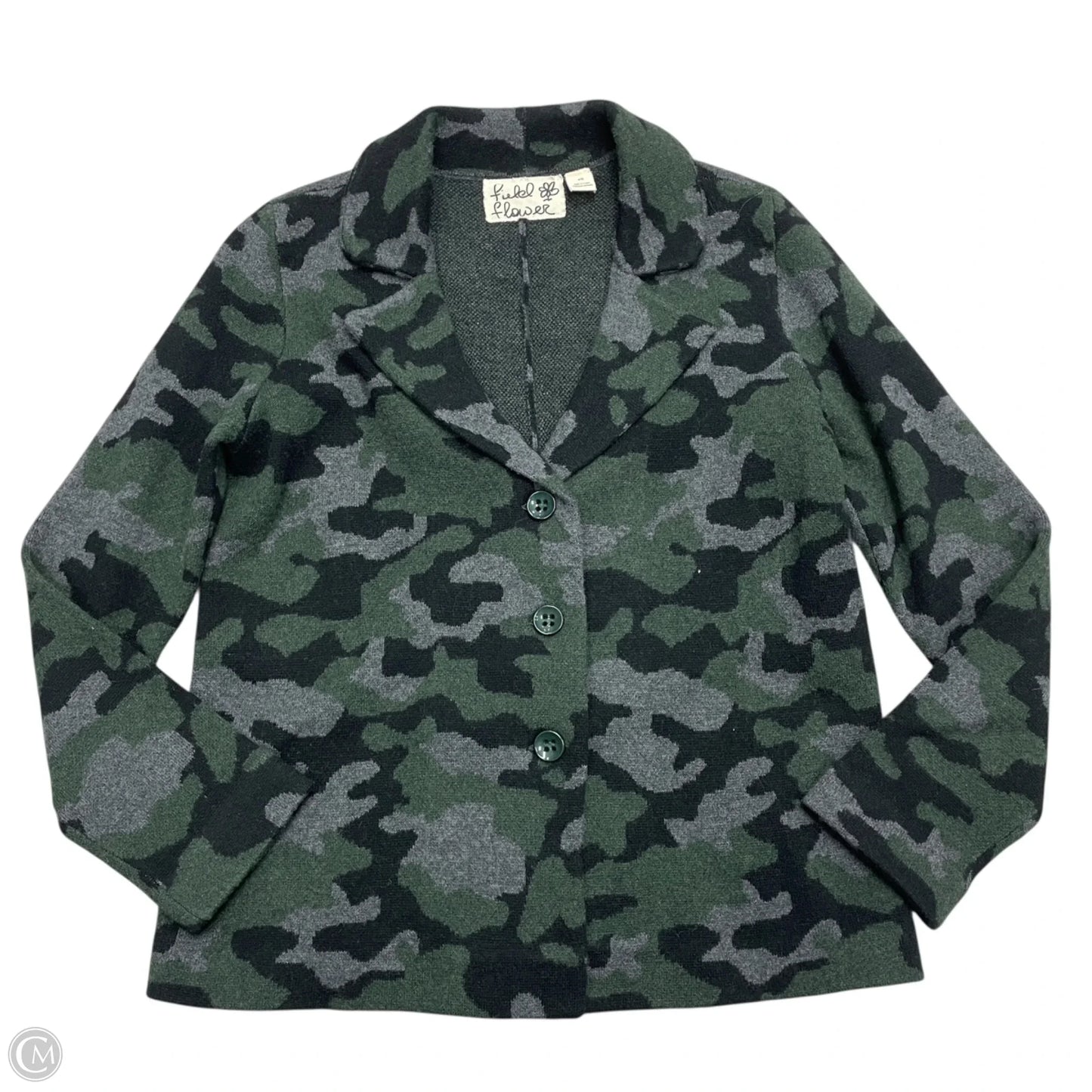 Blazer By Field Flower In Camouflage Print, Size: Xs