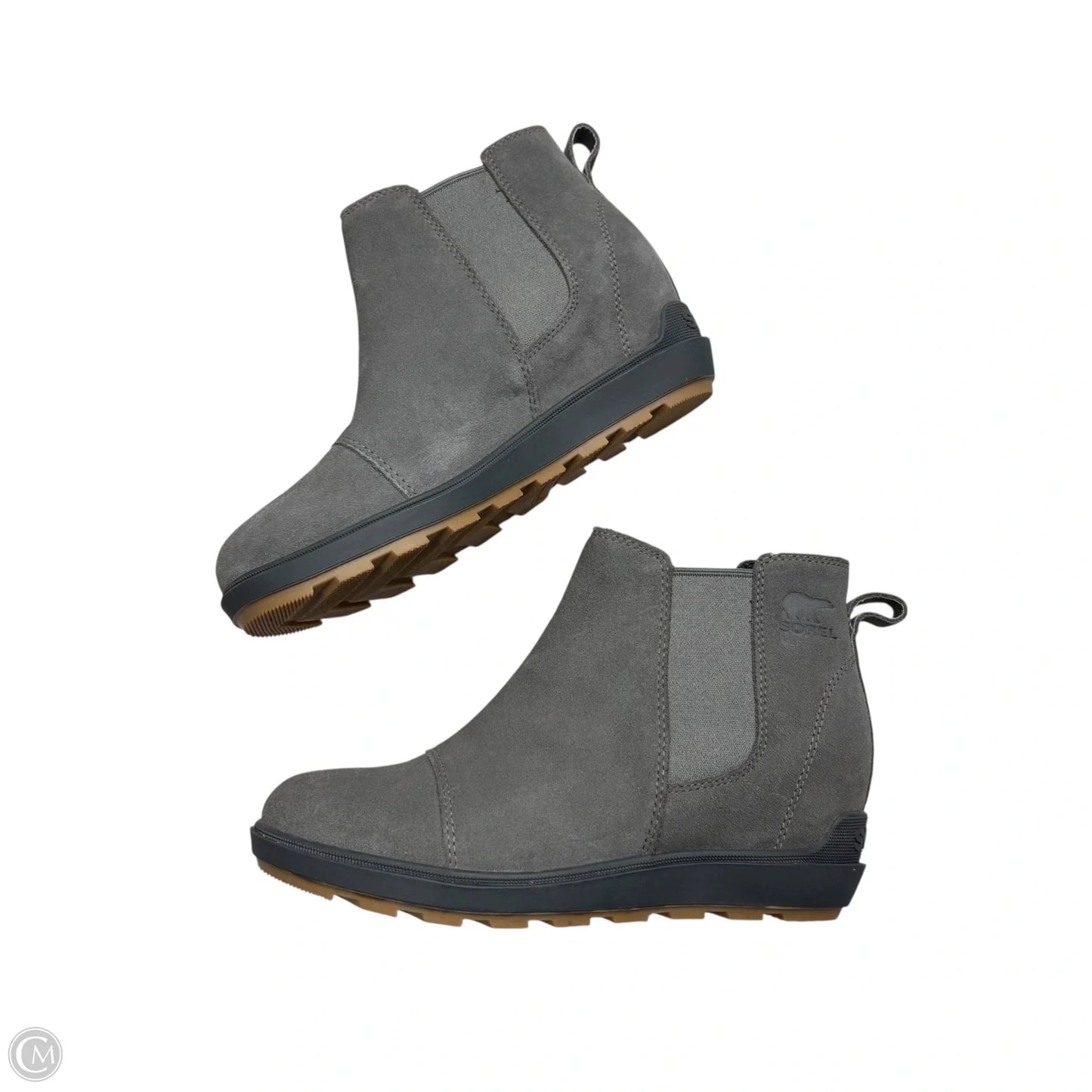 Boots Ankle Heels By Sorel In Grey, Size: 7.5