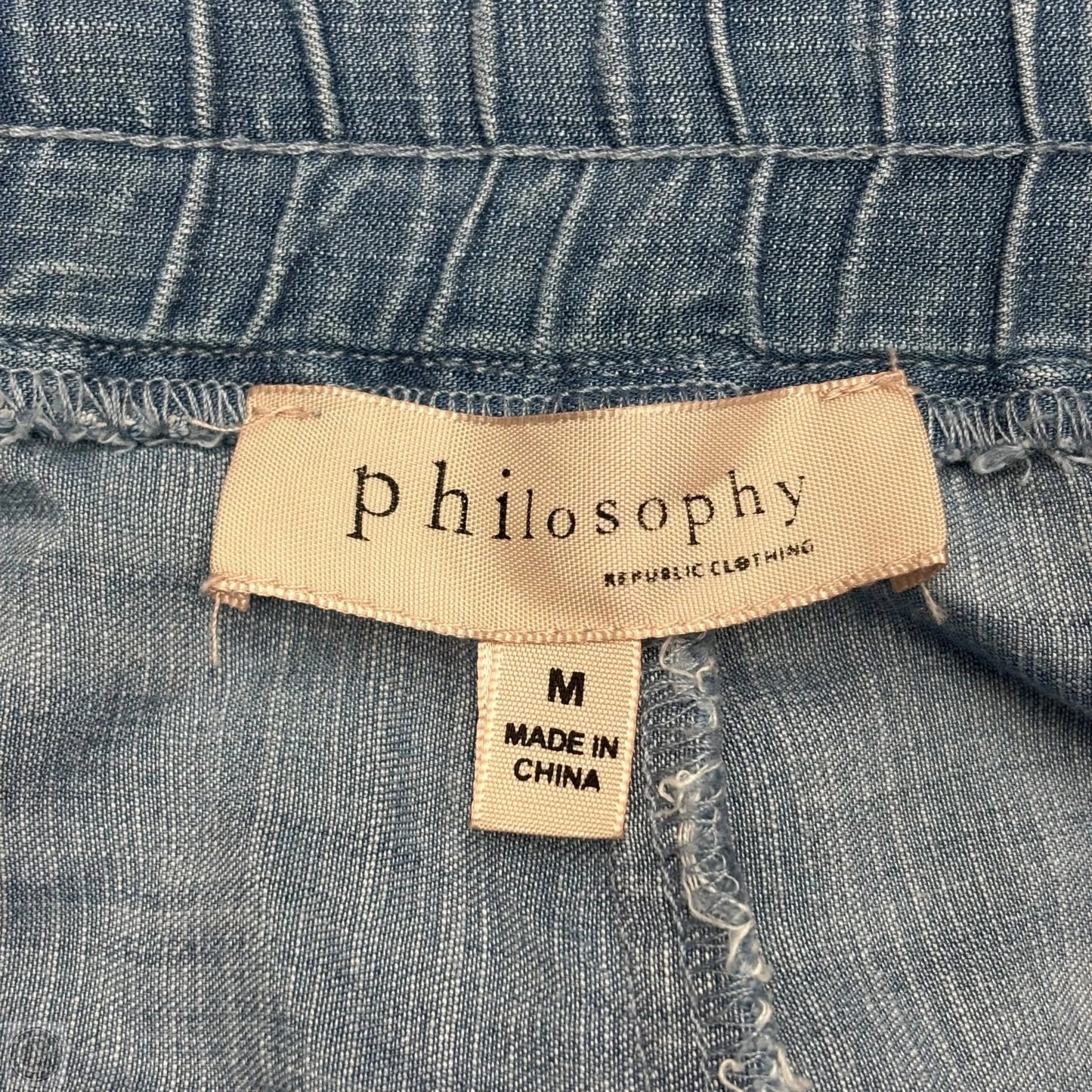 Pants Joggers By Philosophy In Blue Denim, Size: M