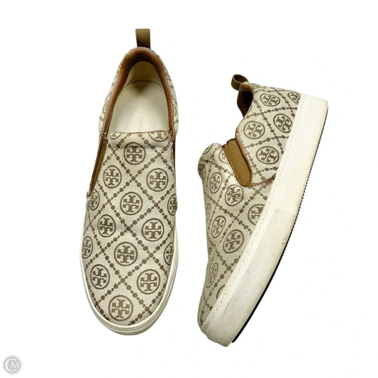 Shoes Designer By Tory Burch In Brown & Cream, Size: 11