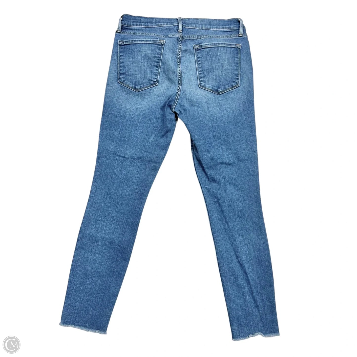 Jeans Skinny By Frame In Blue Denim, Size: 12