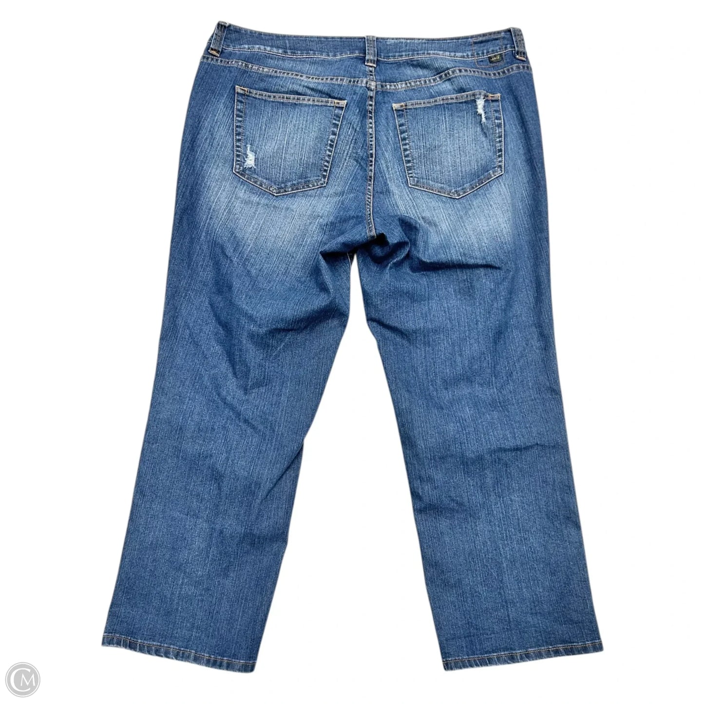 Jeans Straight By Jag In Blue Denim, Size: 20