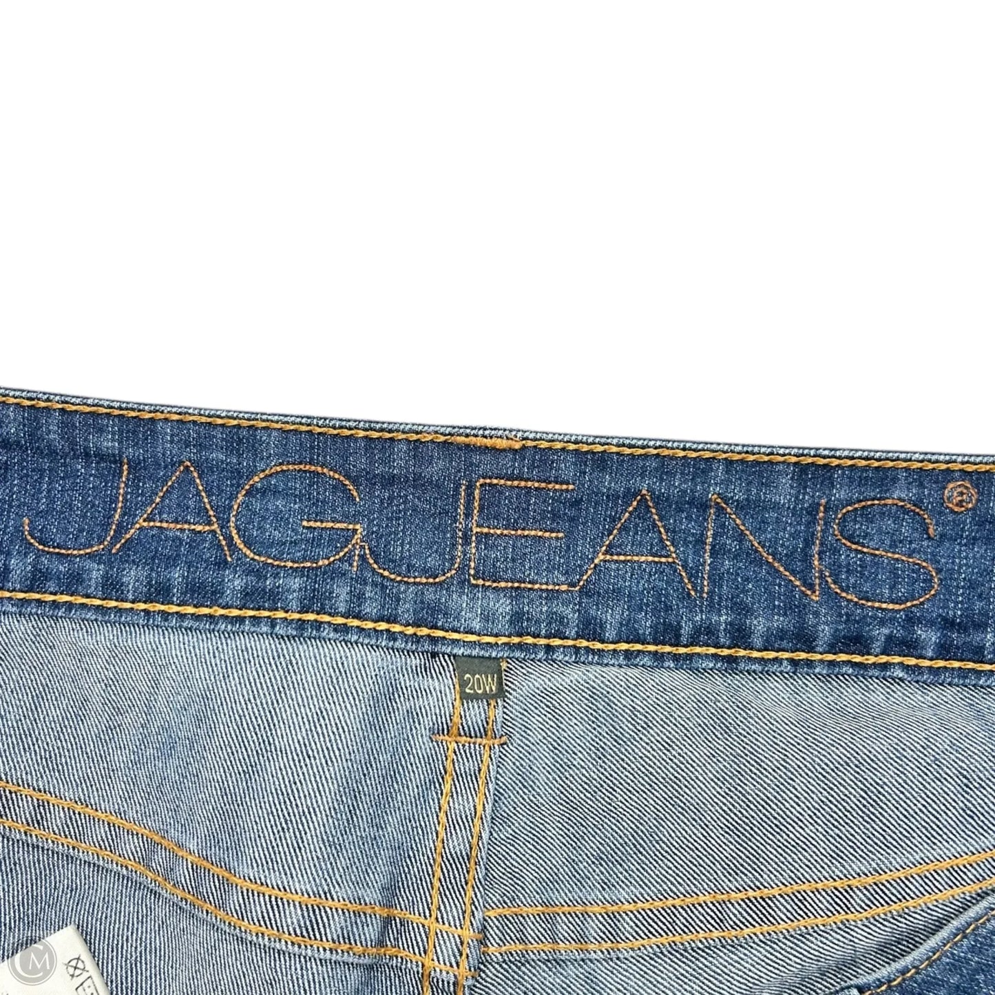 Jeans Straight By Jag In Blue Denim, Size: 20