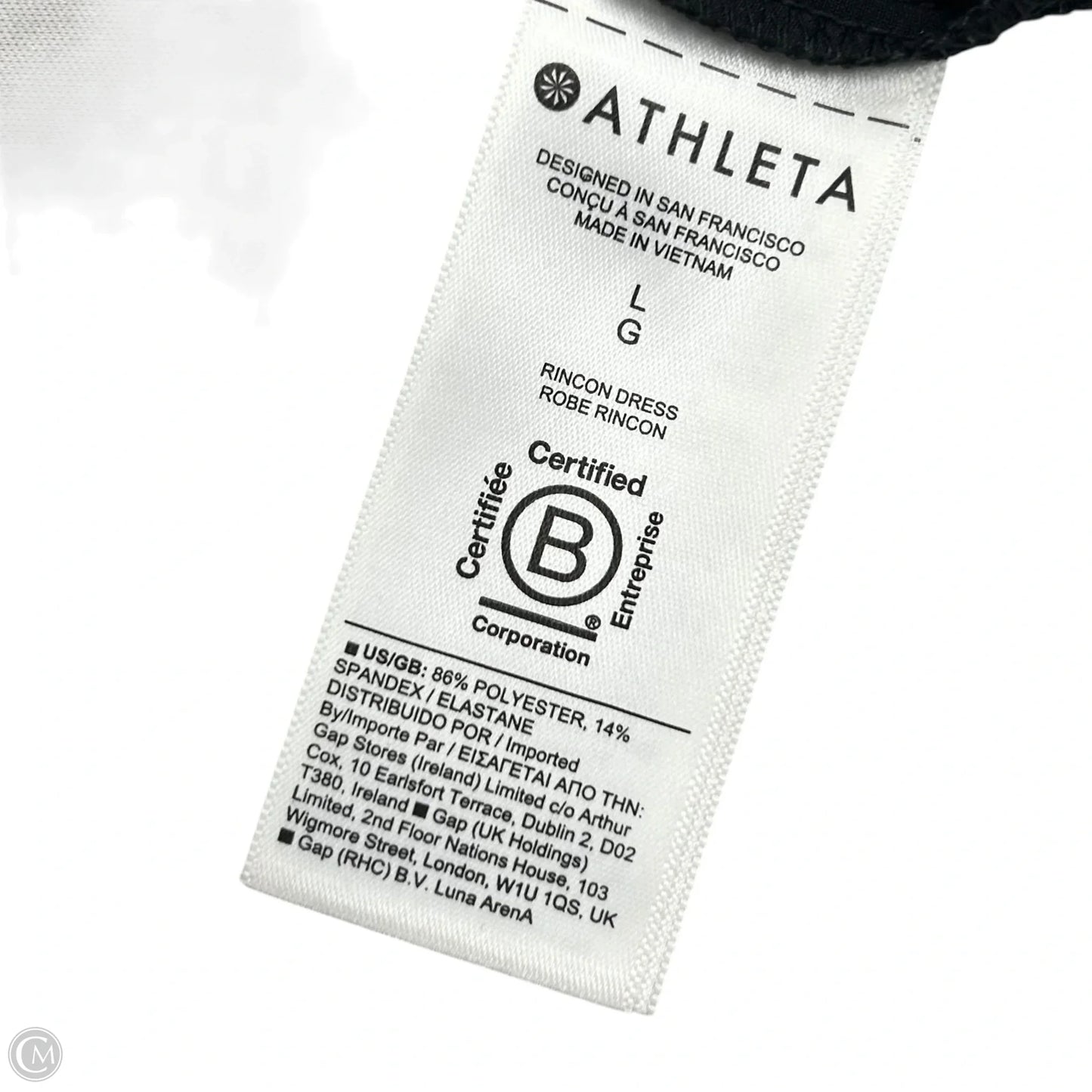 Athletic Dress By Athleta In Black, Size: L