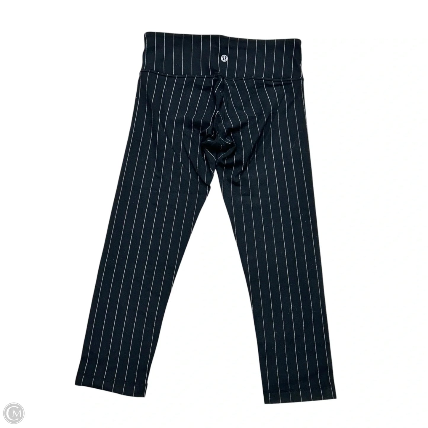 Athletic Leggings Capris By Lululemon In Black & White, Size: S