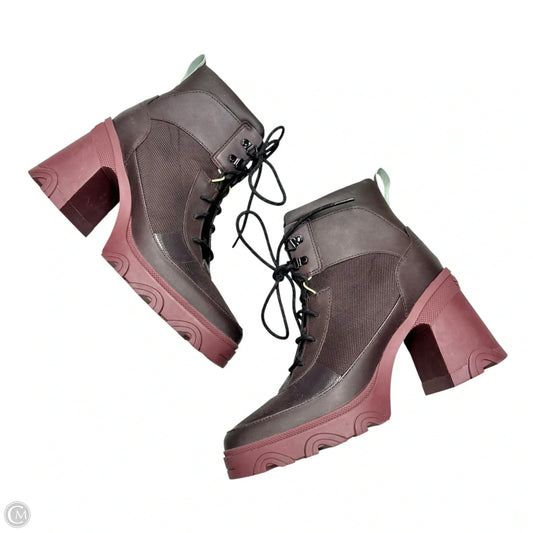 Boots Combat By Sorel In Maroon, Size: 10.5