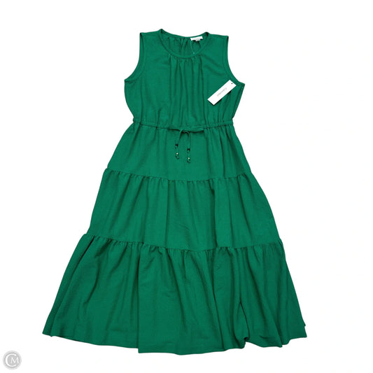 Dress Casual Midi By Calvin Klein In Green, Size: Xl