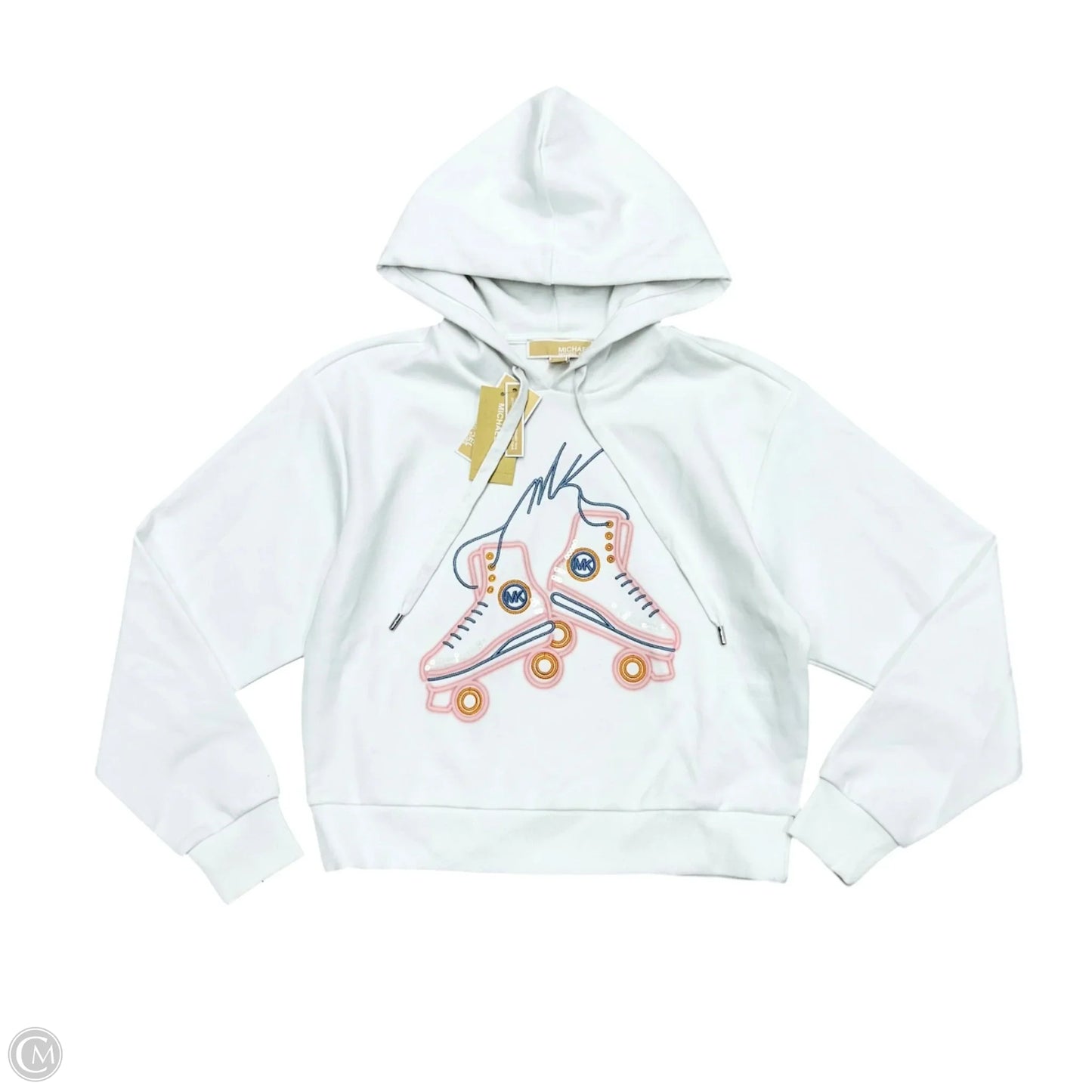 Sweatshirt Hoodie By Michael By Michael Kors In White, Size: Xs
