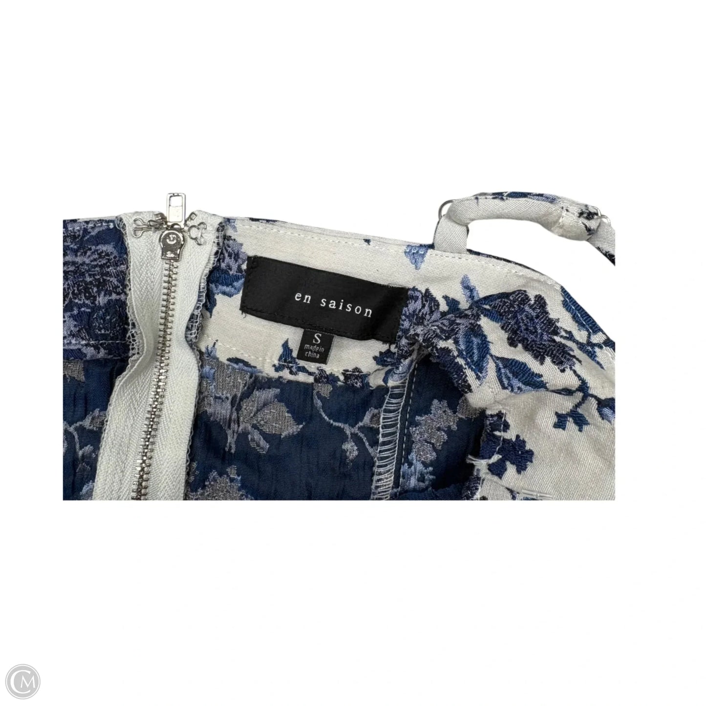 Dress Casual Midi By En Saison In Blue & White, Size: S