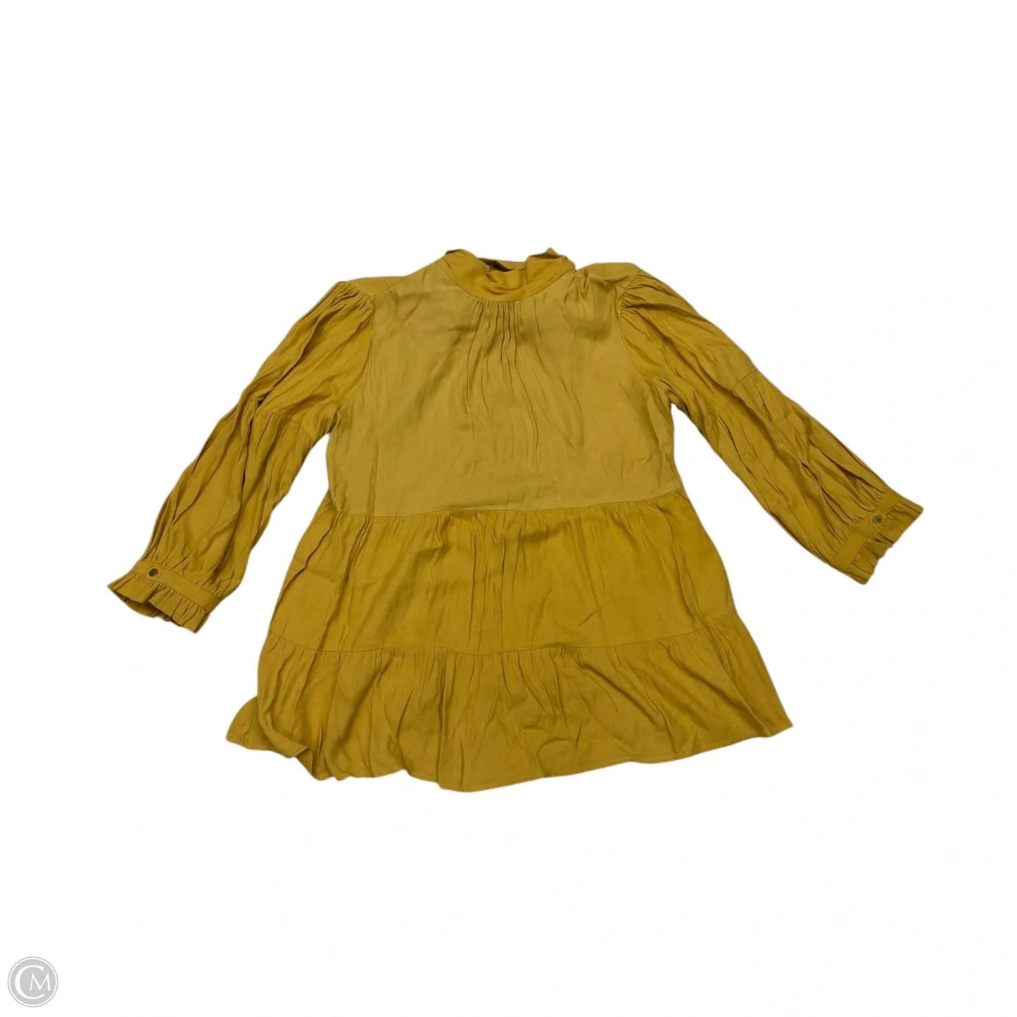Top Long Sleeve By Maeve In Yellow, Size: S