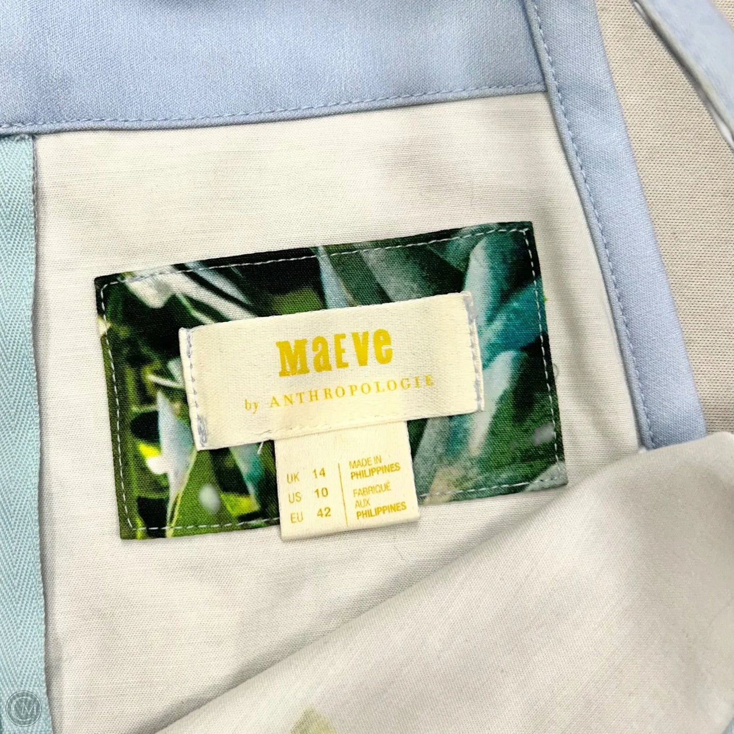 Dress Casual Midi By Maeve In Blue & Orange, Size: M