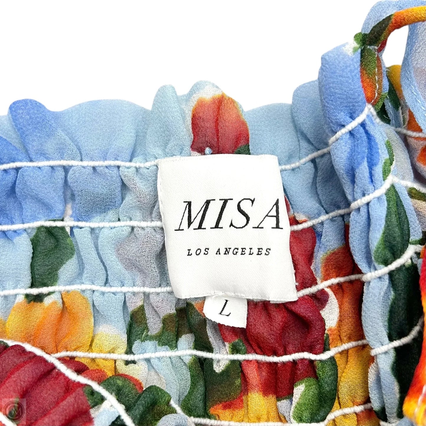 Dress Designer By Misa In Blue & Orange, Size: L