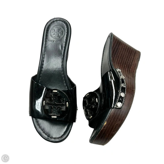 Sandals Designer By Tory Burch In Black, Size: 7.5