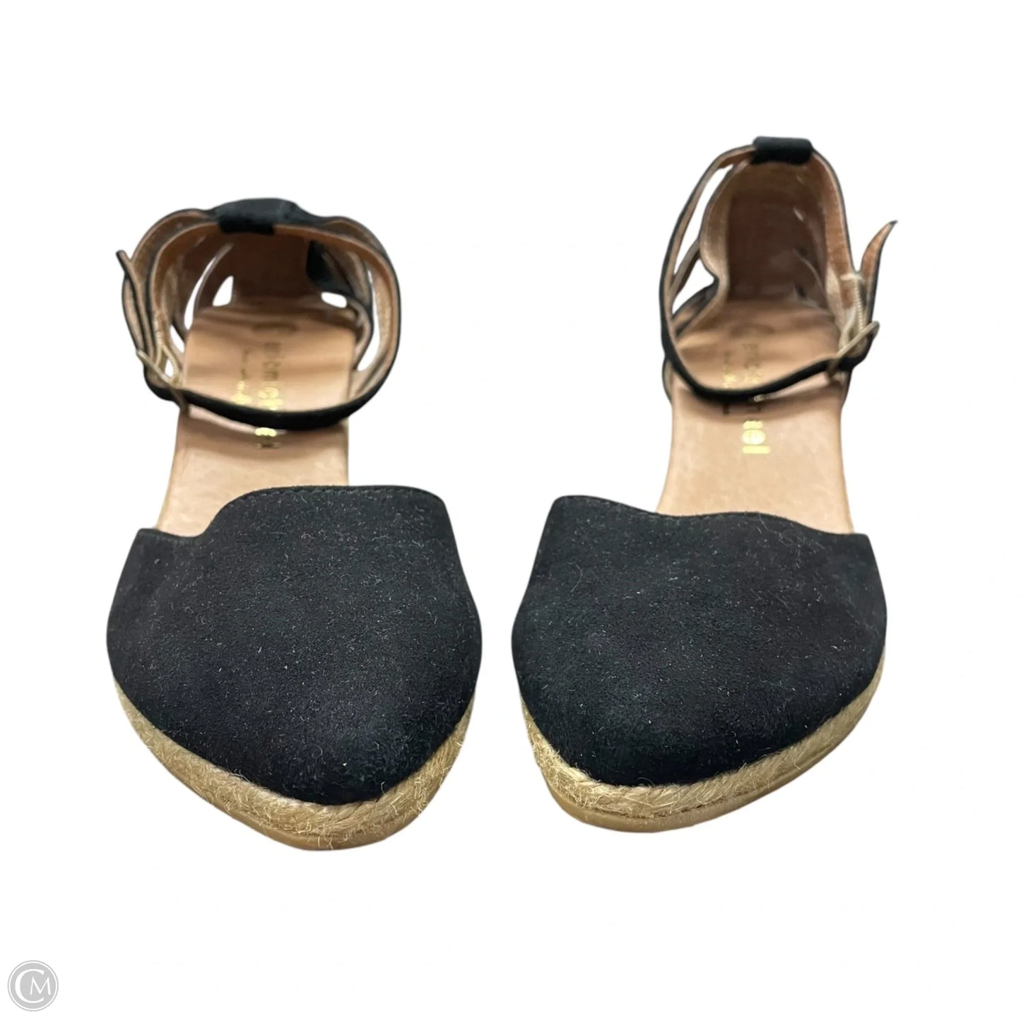 Sandals Heels Wedge By Eric Michael London In Black, Size: 8.5