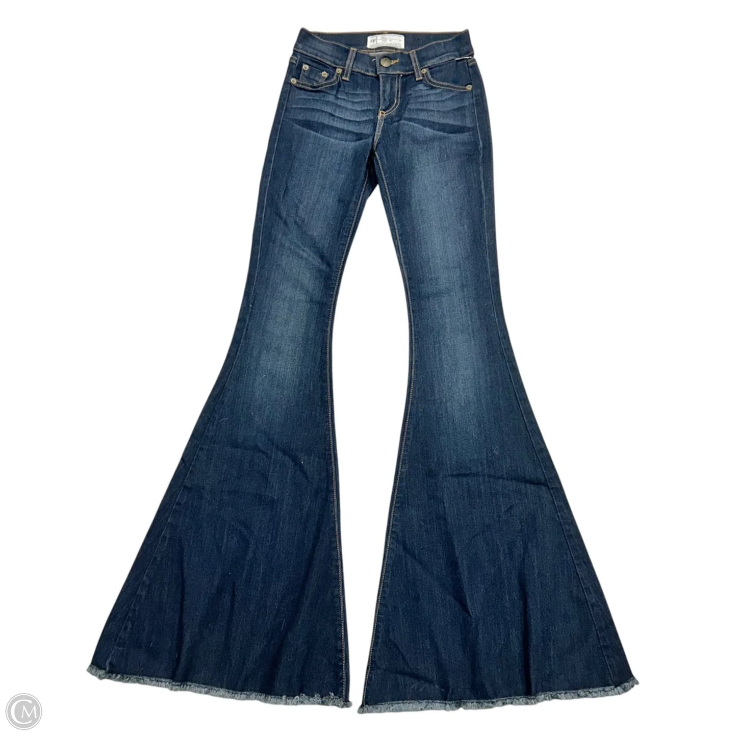 Jeans Flared By Free People In Blue Denim, Size: 0