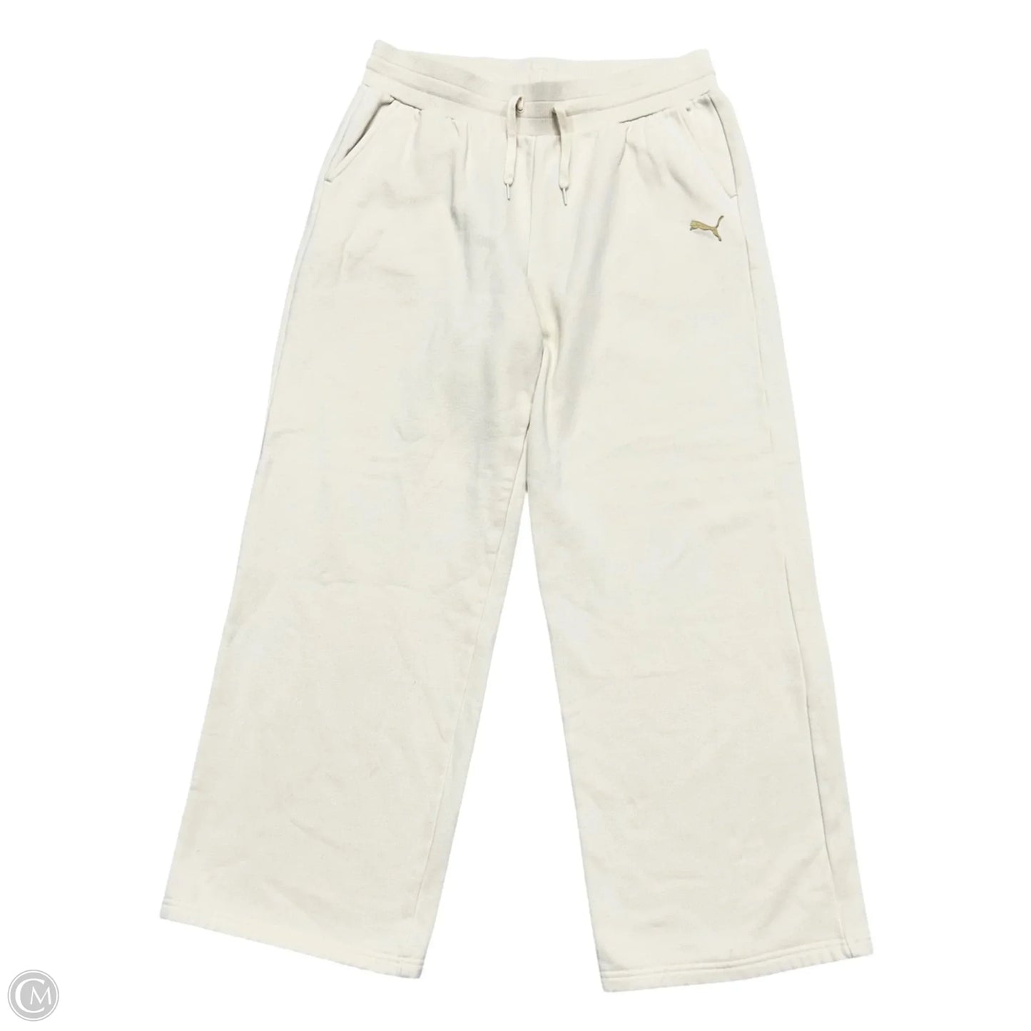 Athletic Pants By Puma In Cream, Size: L