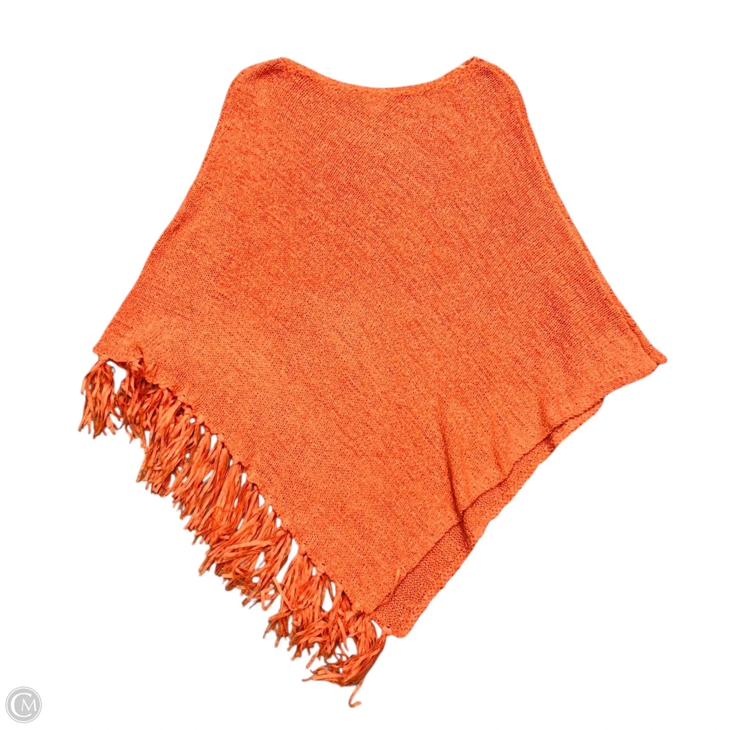 Poncho By Chicos In Orange, Size: L