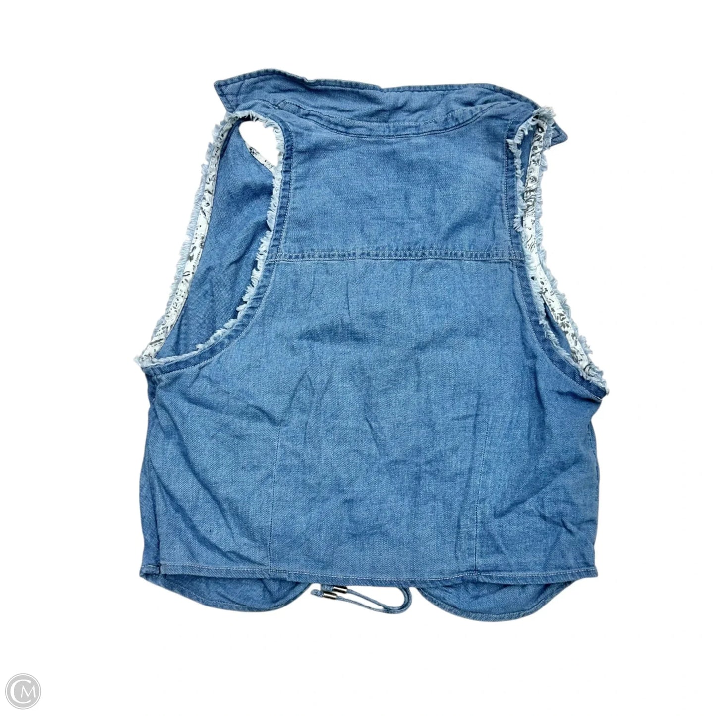 Top Sleeveless By Pilcro In Blue Denim, Size: Xl