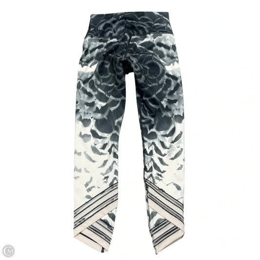 Athletic Leggings By Lululemon In Grey & White, Size: S