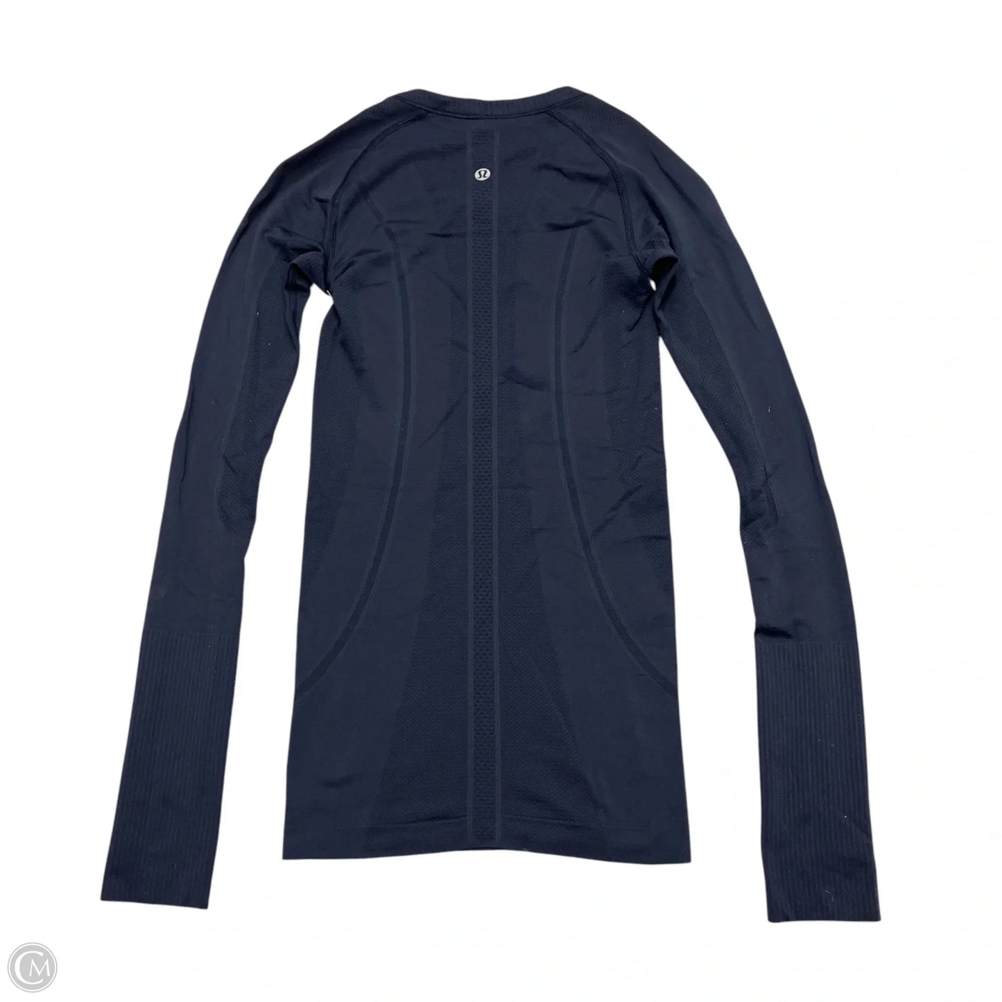 Athletic Top Long Sleeve Crewneck By Lululemon In Navy, Size: Xs