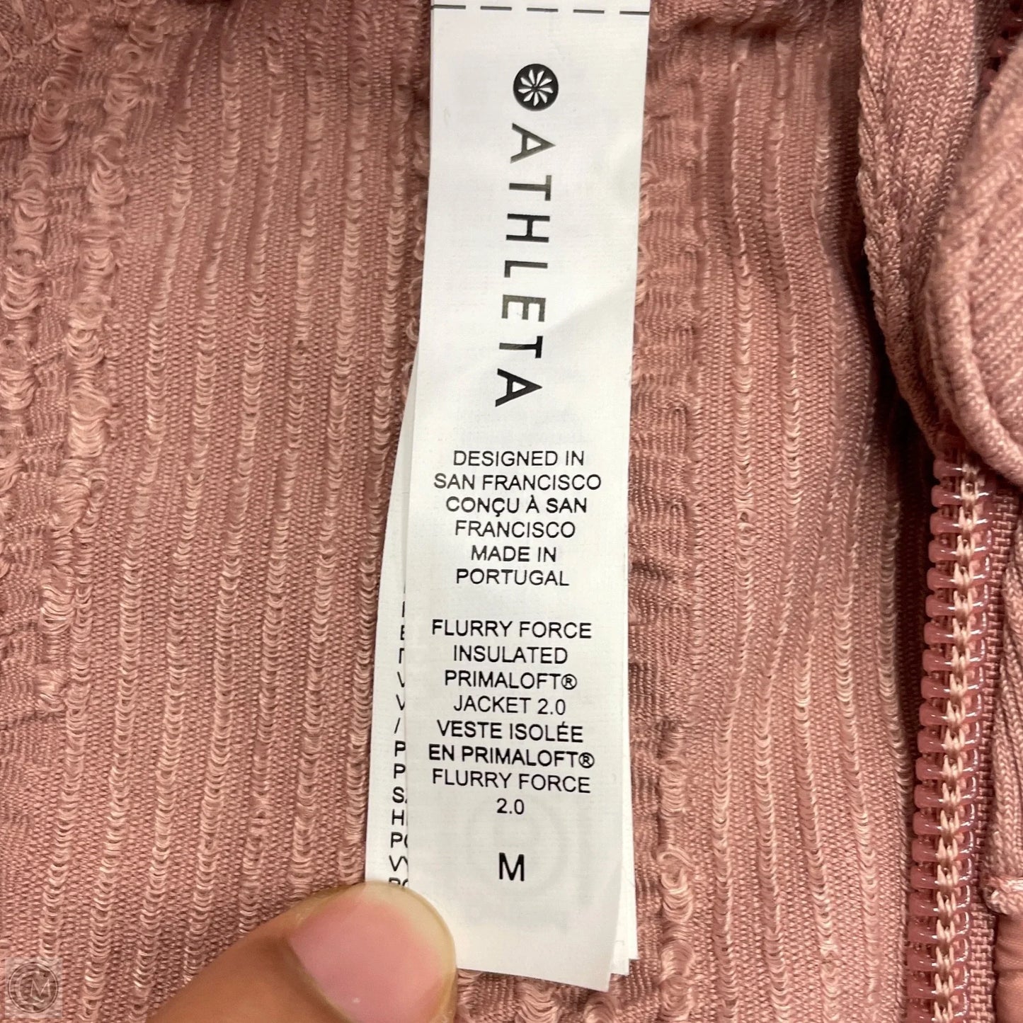 Athletic Jacket By Athleta In Pink, Size: M