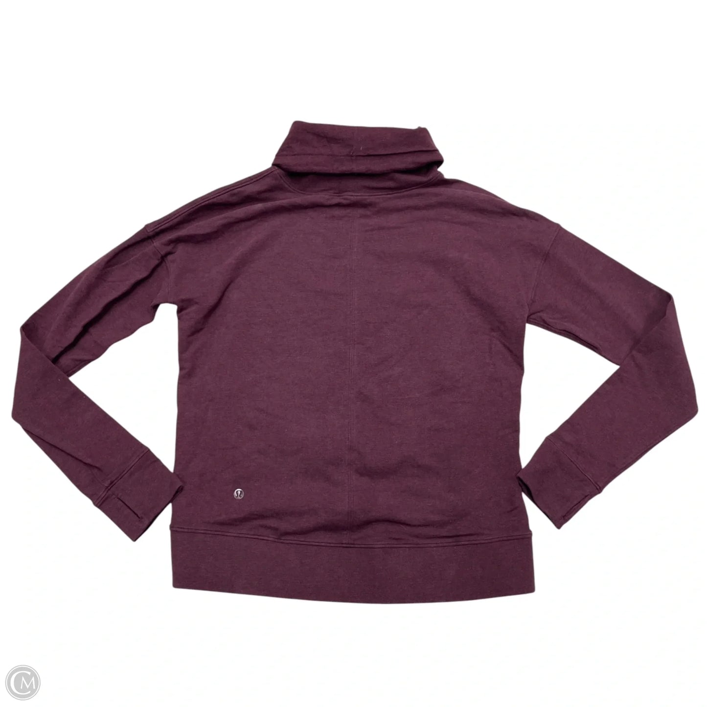 Athletic Sweatshirt Collar By Lululemon In Maroon, Size: S