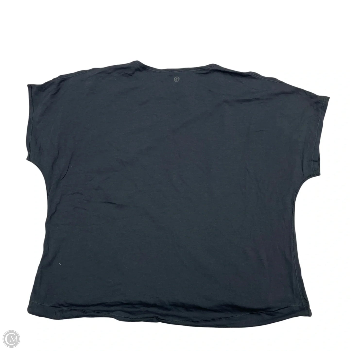 Athletic Top Short Sleeve By Lululemon In Black, Size: Xs