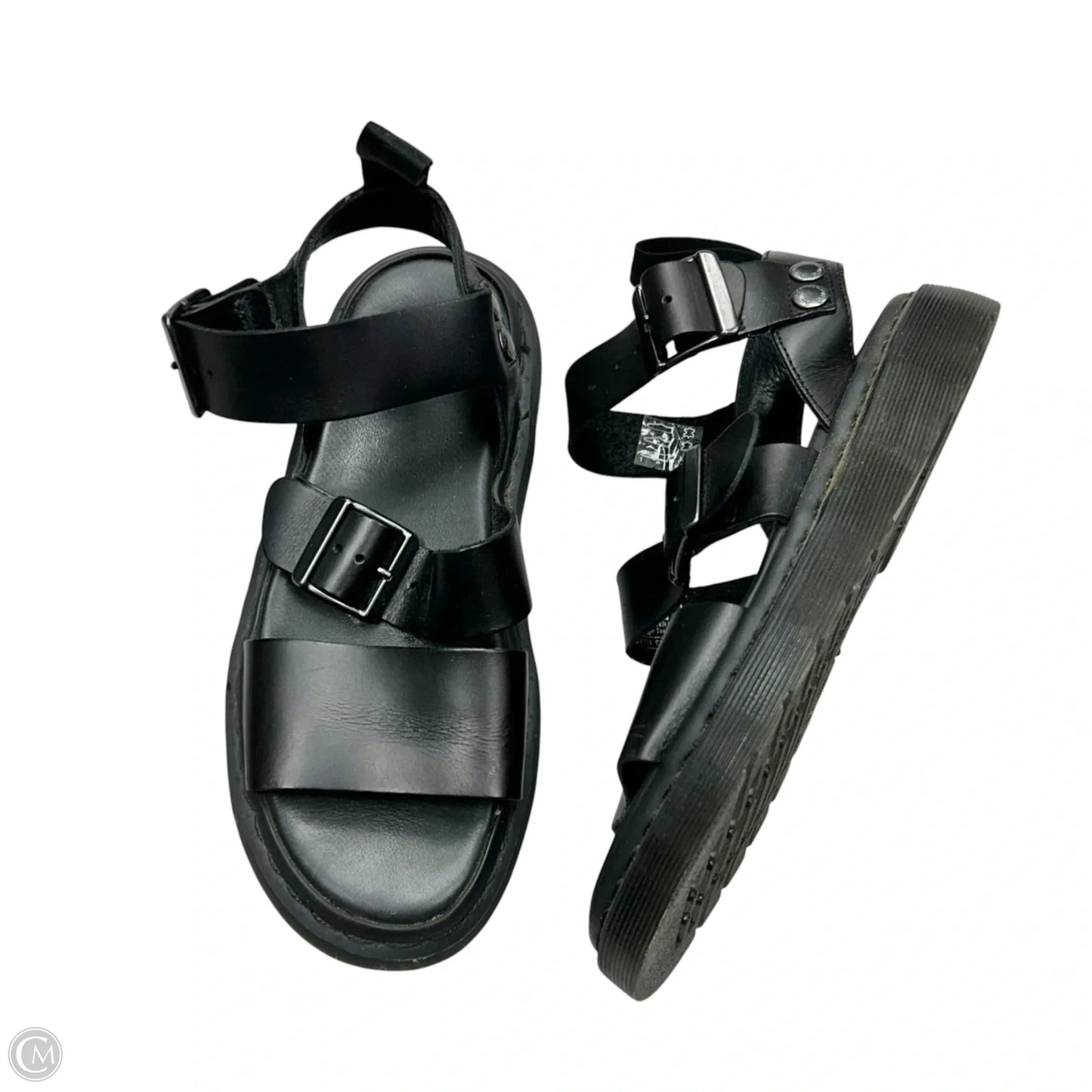 Sandals Flats By Dr Martens In Black, Size: 8