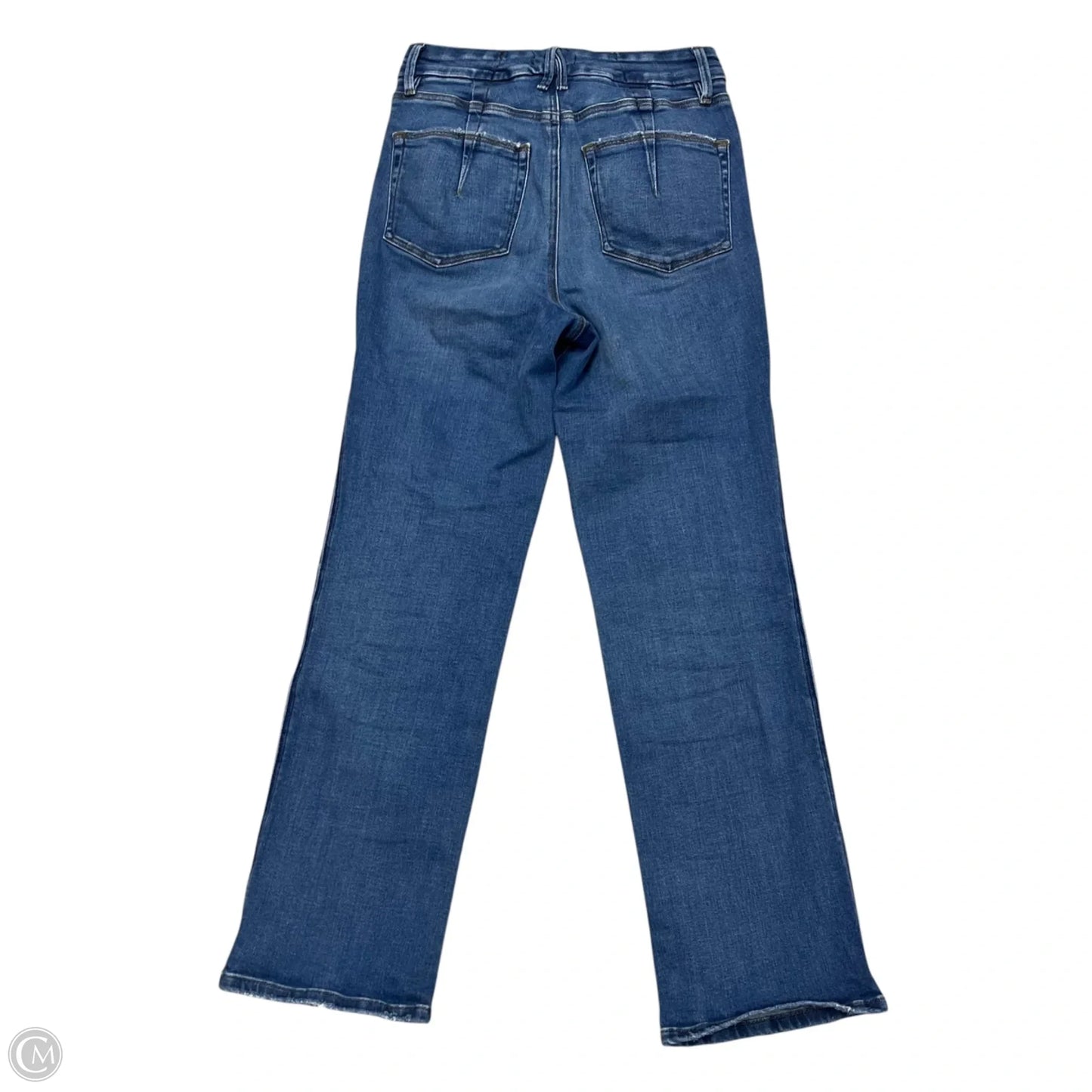 Jeans Straight By Good American In Blue Denim, Size: 4