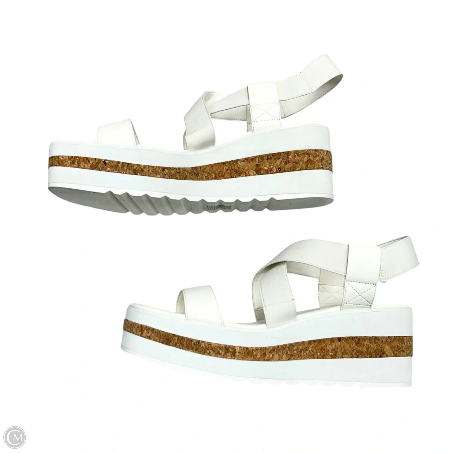 Sandals Heels Platform By Dream Pairs In White, Size: 11