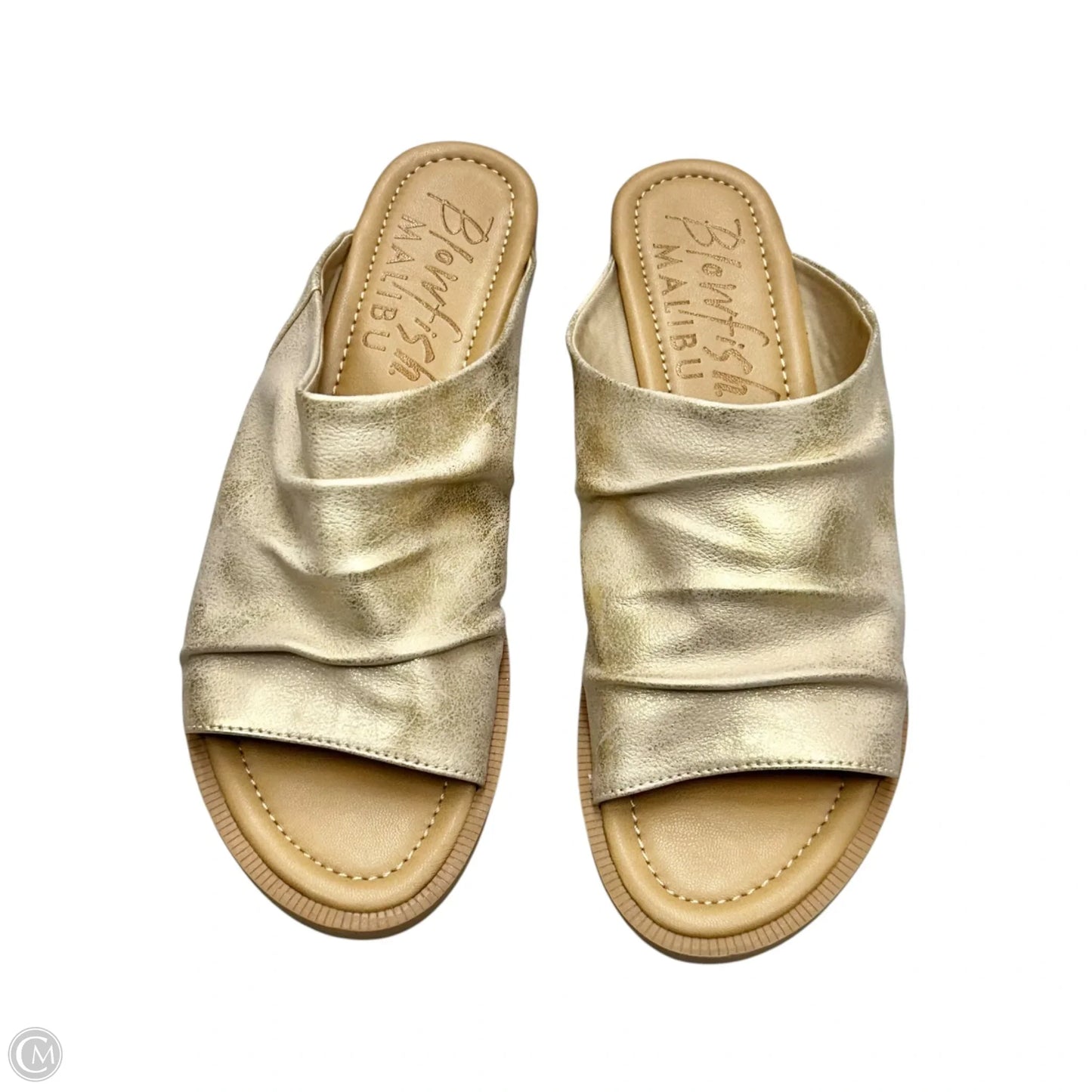 Sandals Flats By Blowfish In Gold, Size: 11