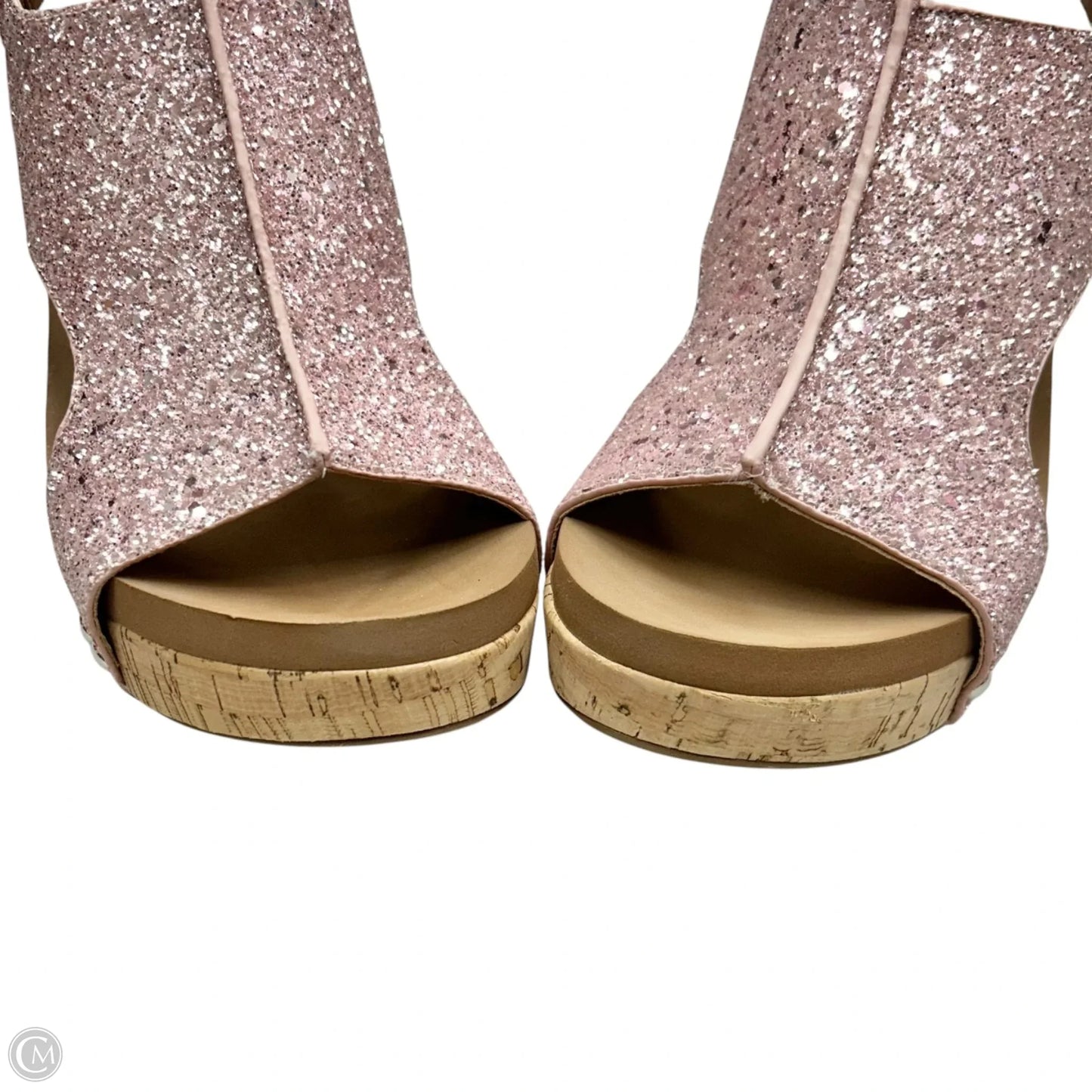 Sandals Heels Wedge By Corkys In Pink, Size: 10
