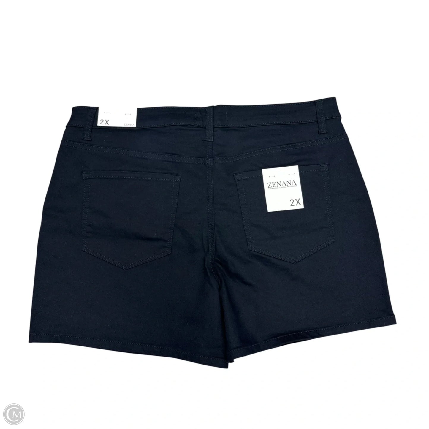 Shorts By Zenana In Black, Size: 2x