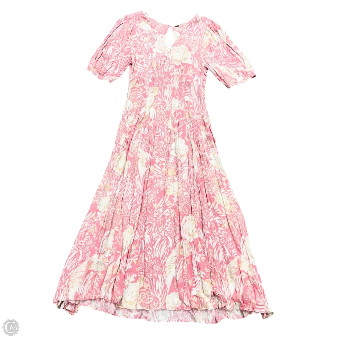 Dress Casual Maxi By Free People In Pink & White, Size: M