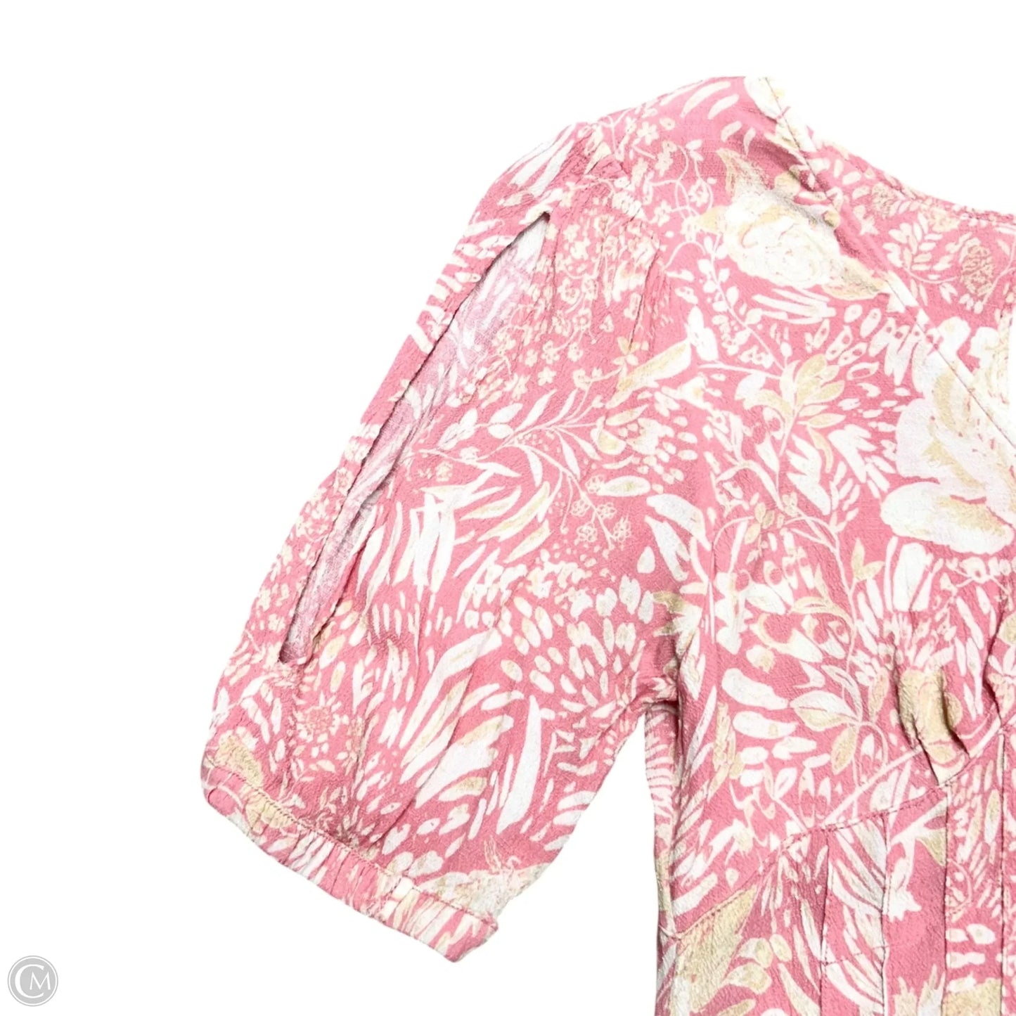 Dress Casual Maxi By Free People In Pink & White, Size: M