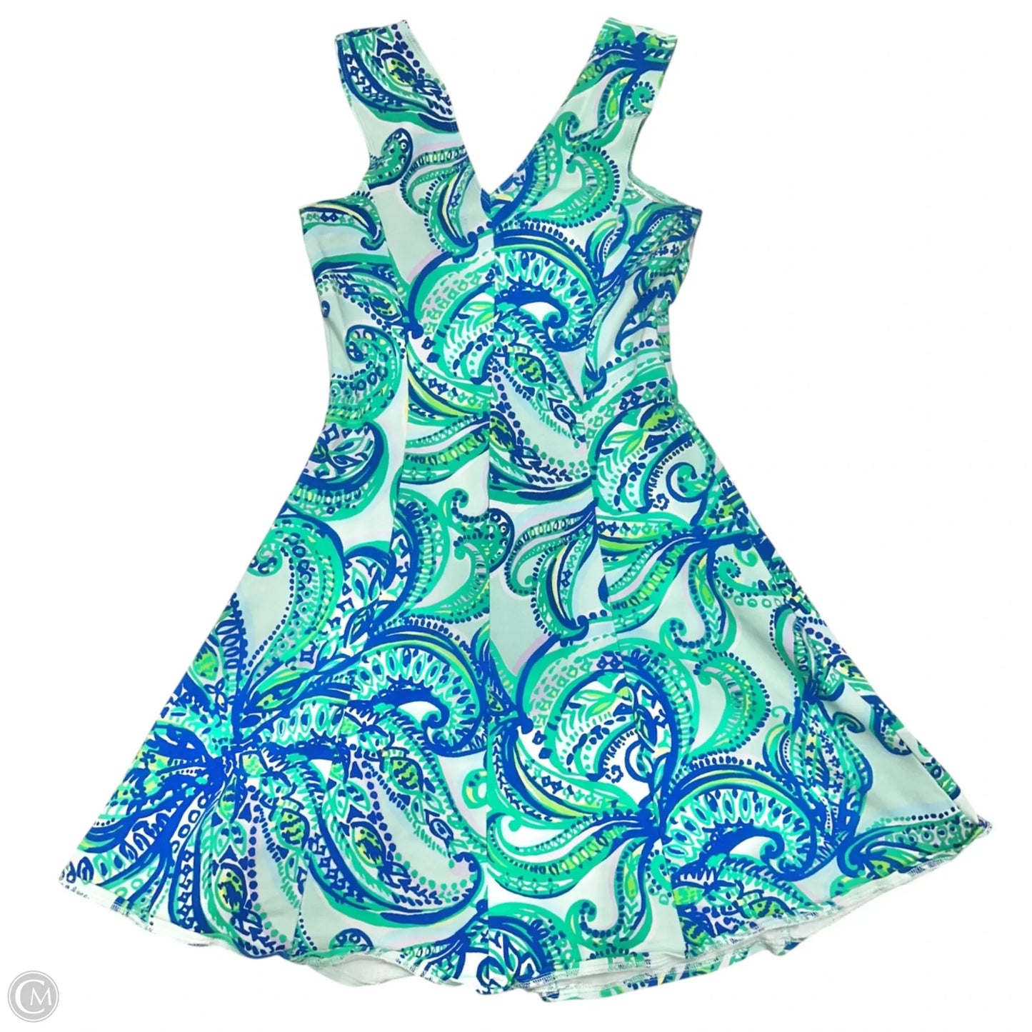 Dress Designer By Lilly Pulitzer In Blue & Green, Size: Xs