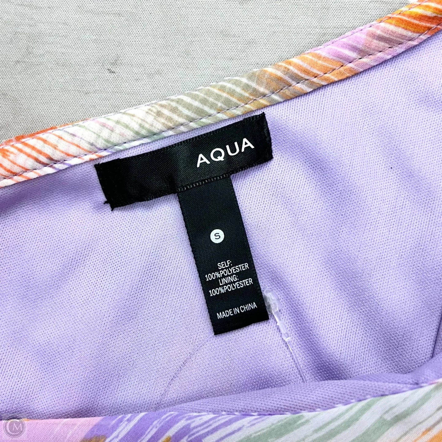 Dress Casual Midi By Aqua In Purple & Yellow, Size: S