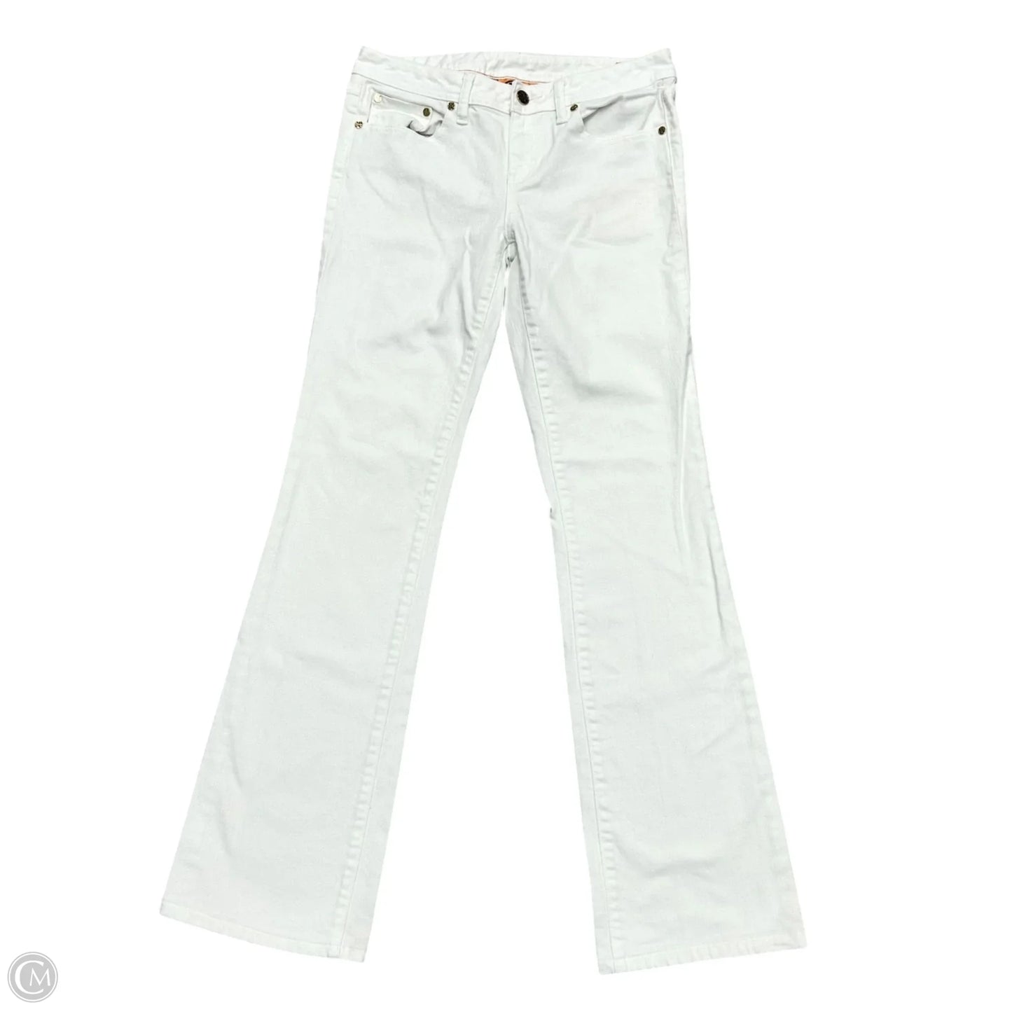 Jeans Designer By Tory Burch In White Denim, Size: 6
