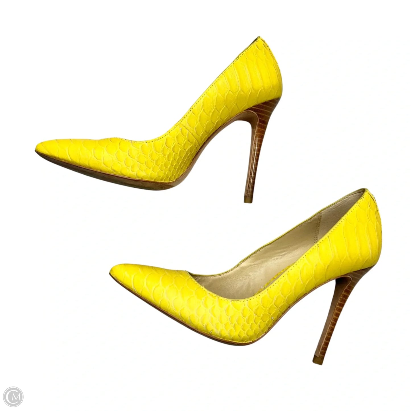 Shoes Designer By Coach In Yellow, Size: 6.5