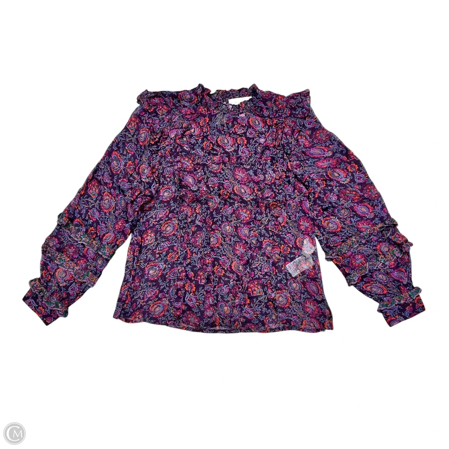 Top Long Sleeve By Cleobella In Floral Print, Size: S