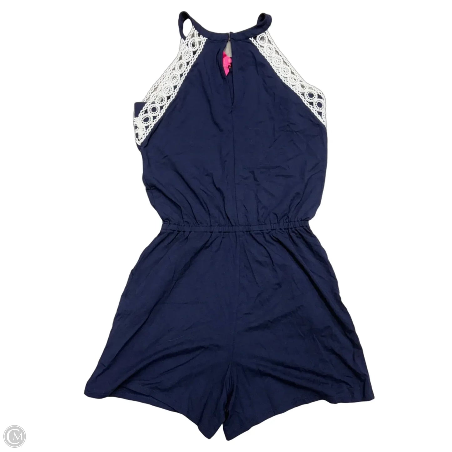 Romper Designer By Lilly Pulitzer In Blue & White, Size: Xxs