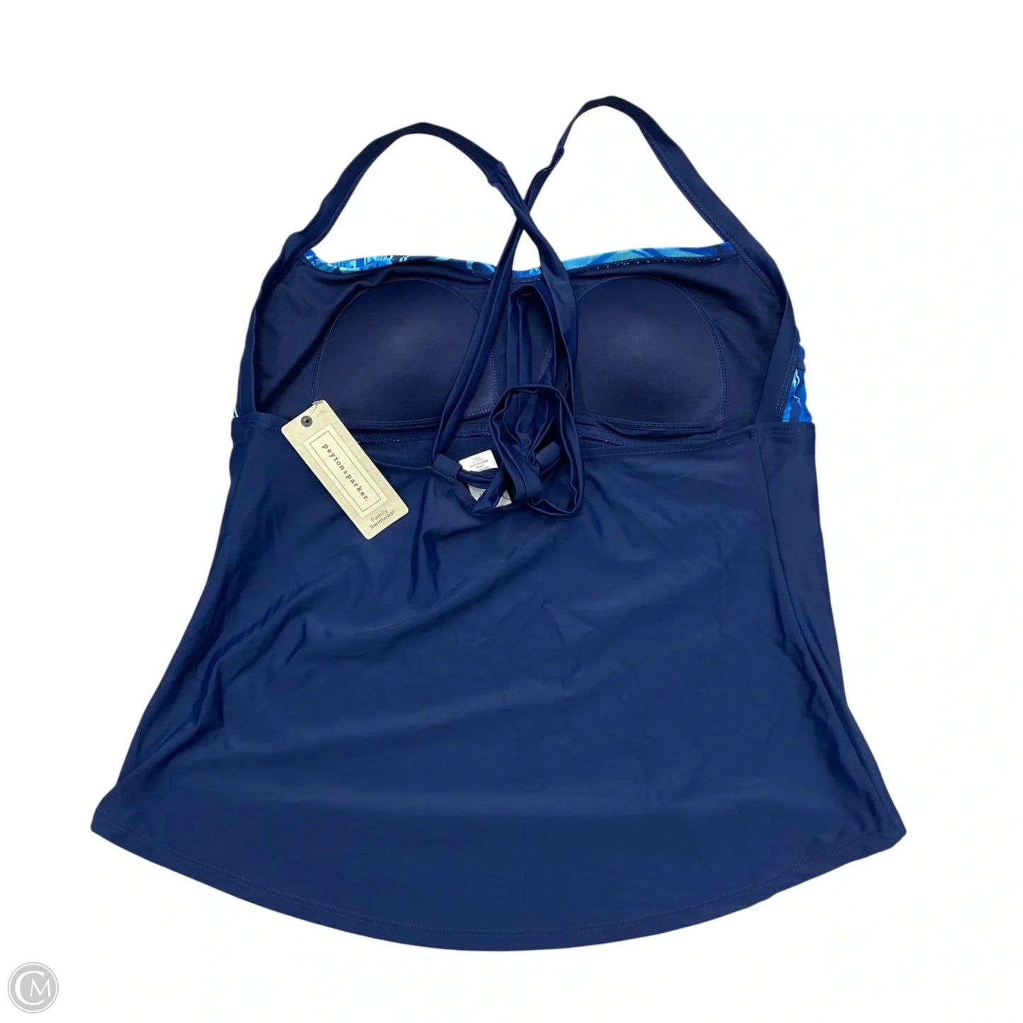 Swimsuit Top By Cme In Blue, Size: Xl