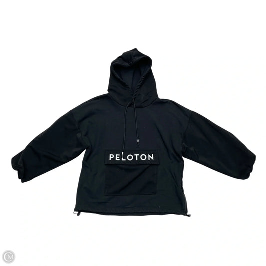 Athletic Sweatshirt Hoodie By Peloton In Black, Size: M