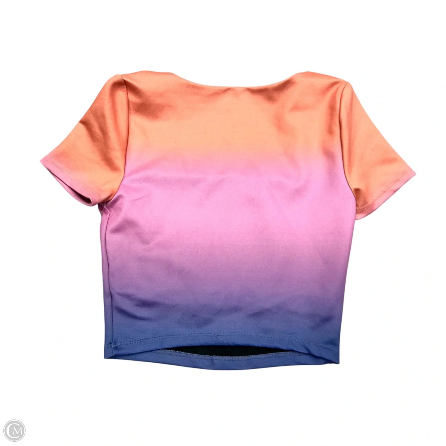 Athletic Top Short Sleeve By Daily Practice By Anthropologie In Orange & Pink, Size: Xs