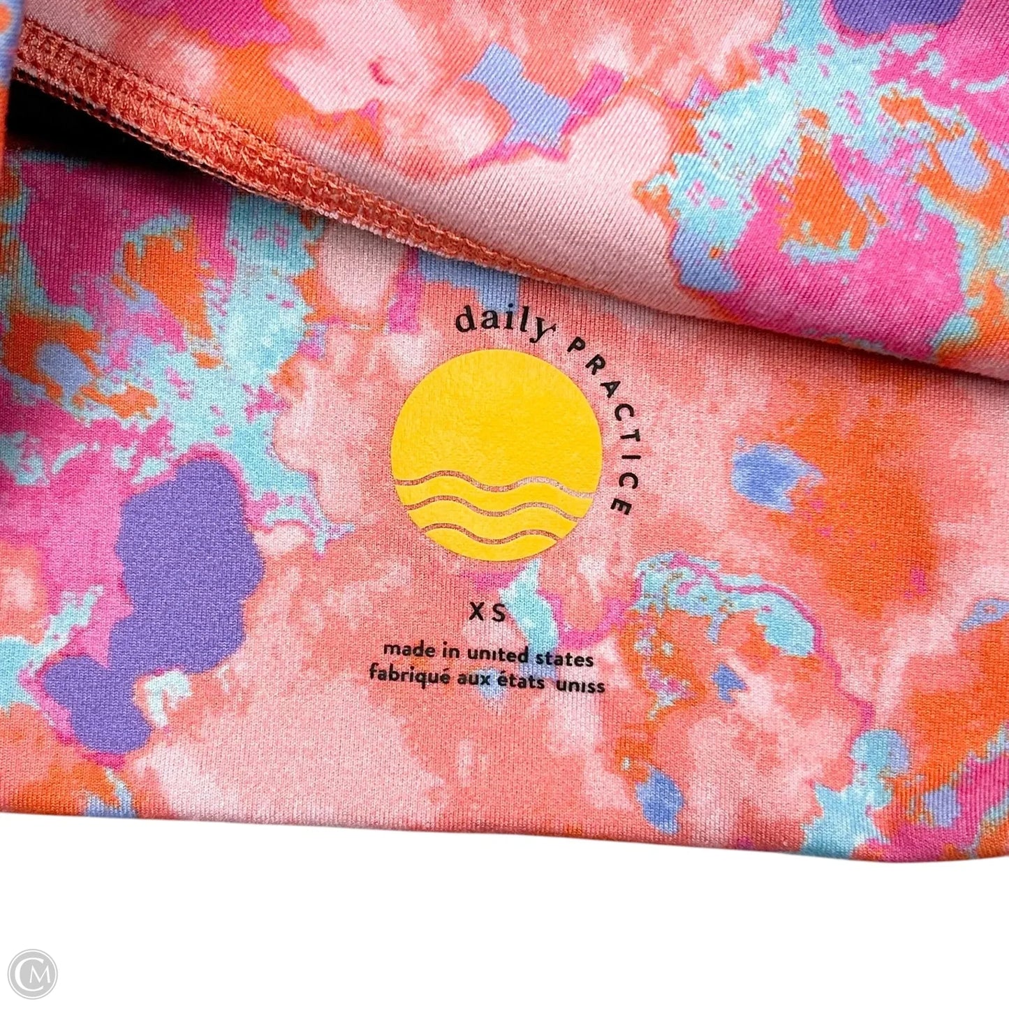 Athletic Bra By Daily Practice By Anthropologie In Orange & Pink, Size: Xs