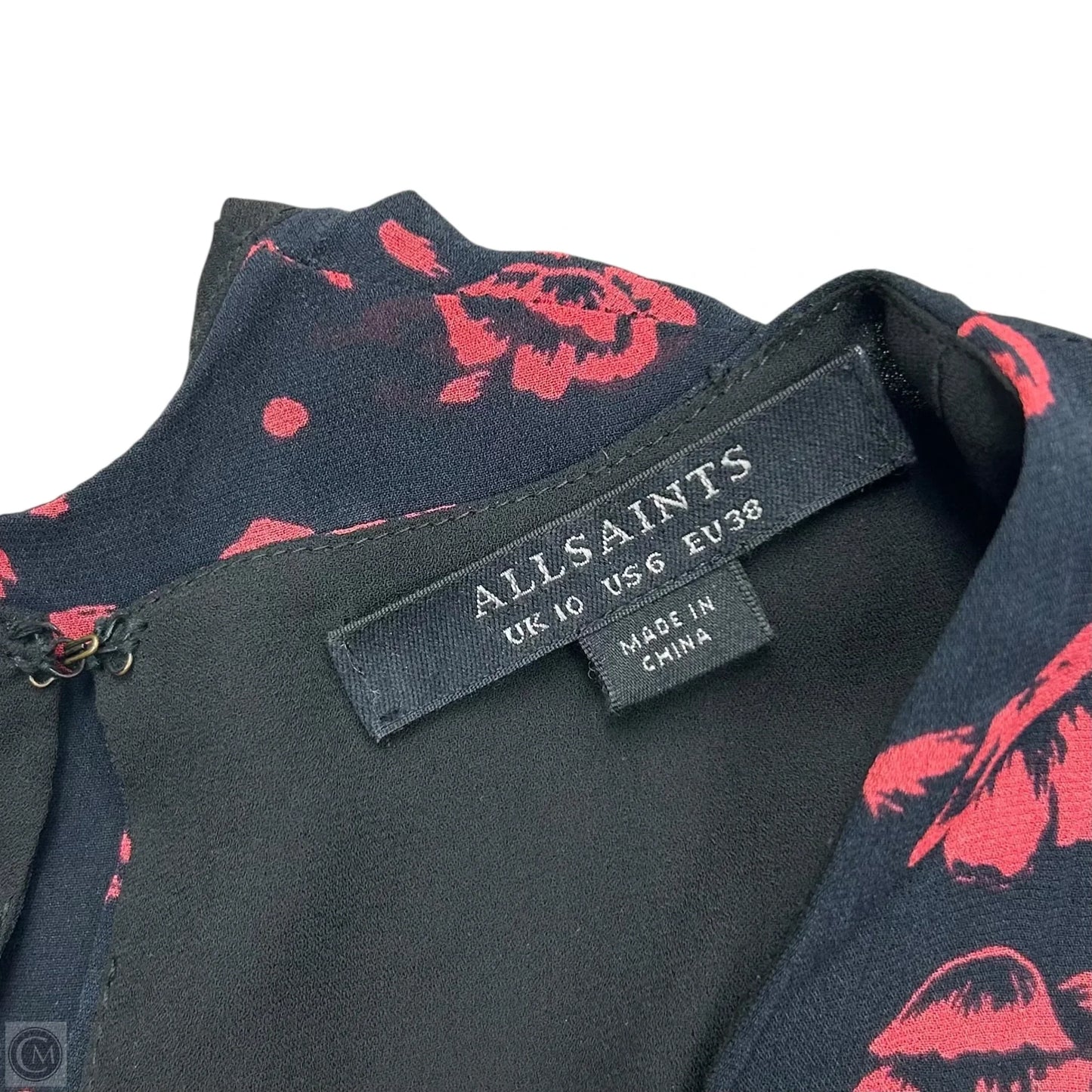 Dress Designer By All Saints In Black & Red, Size: S
