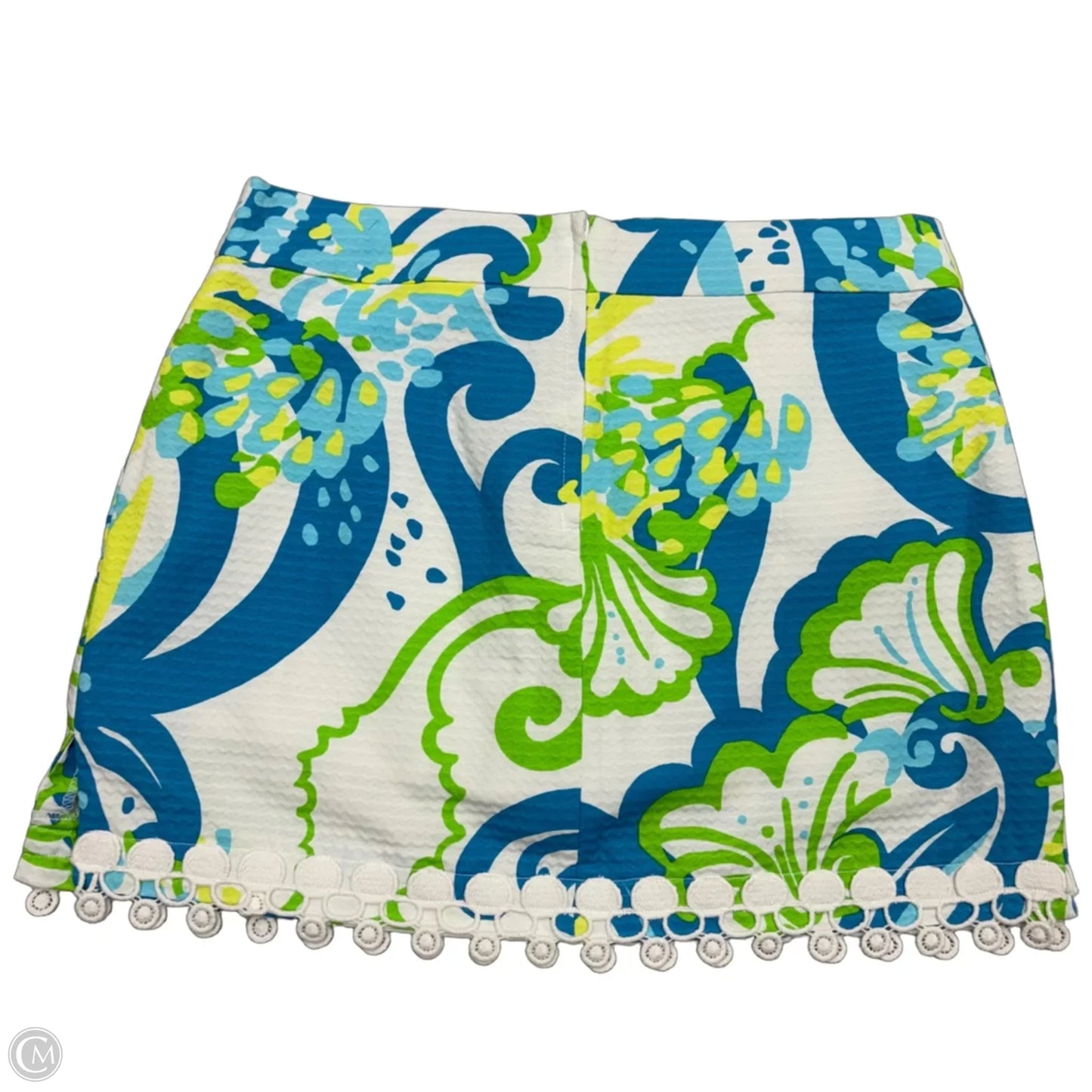 Skirt Designer By Lilly Pulitzer In Blue & White, Size: 8