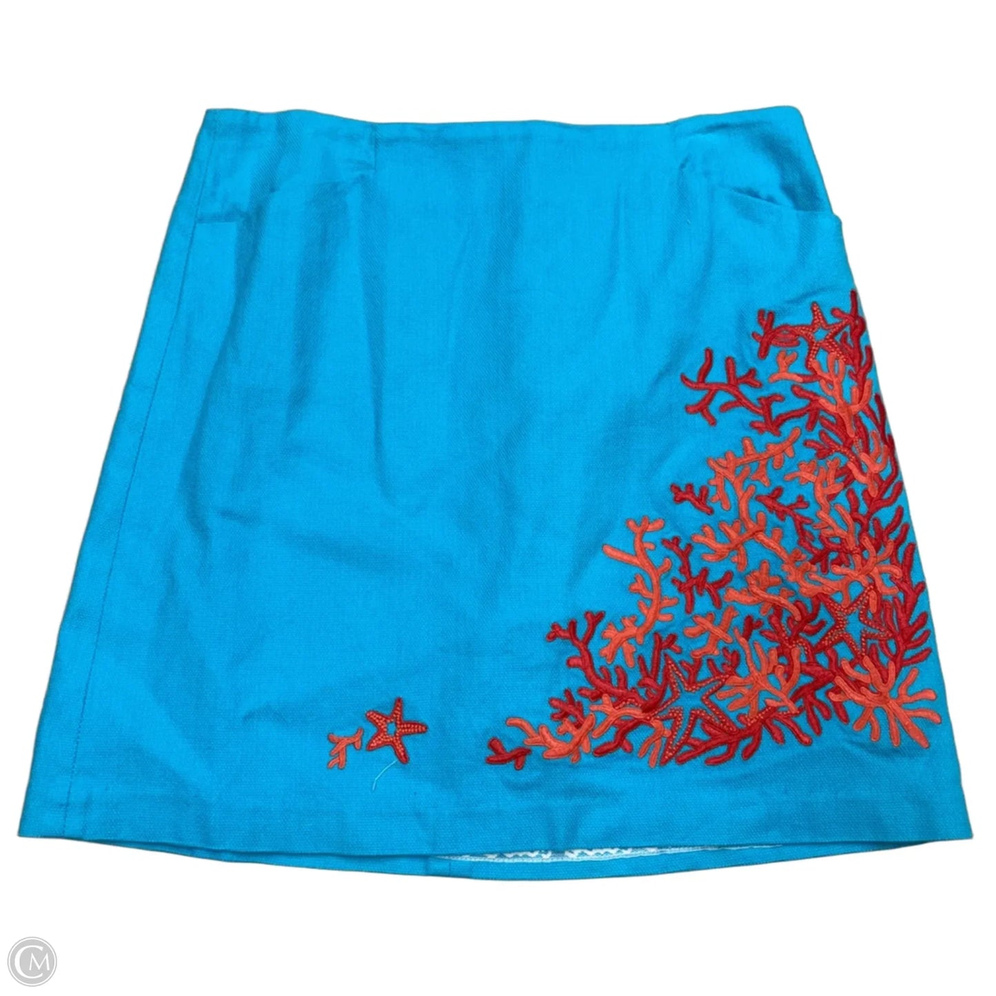 Skirt Designer By Lilly Pulitzer In Blue & Red, Size: 4