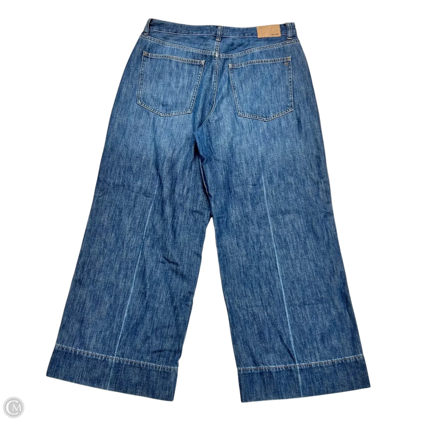 Jeans Wide Leg By Madewell In Blue Denim, Size: 12p